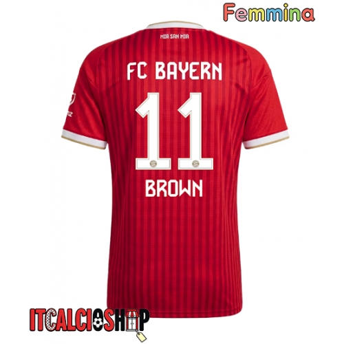 Bayern Munich Nathaniel Brown #11 Prima Maglia Femmina 2026-27 Manica Corta
